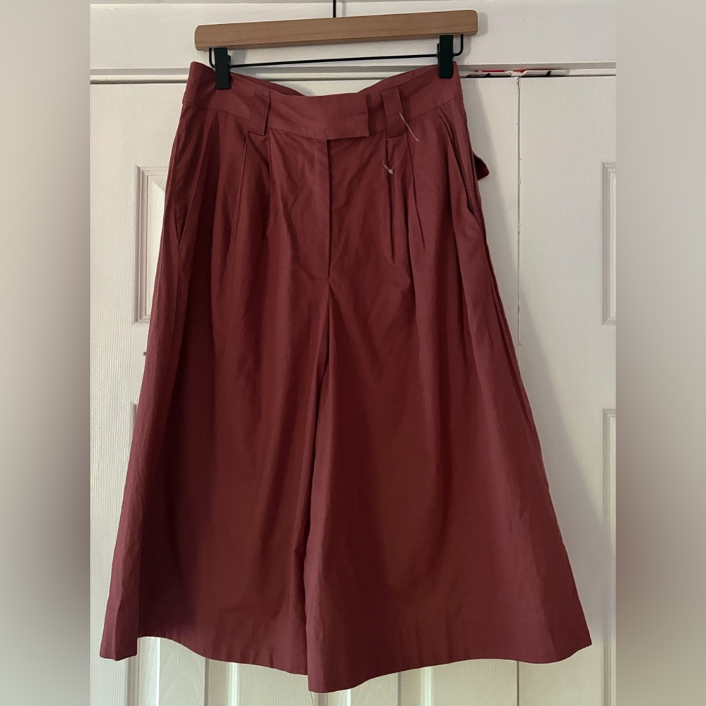 Free People Burgundy Wide-Leg Pants‎ Size 4 NWOT